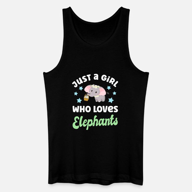 Elefant Elefanten - Männer Bio Tank Top - Schwarz