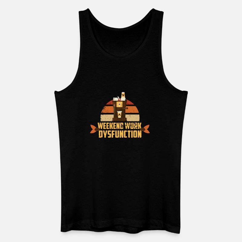Weekend work ! Dysfunction - Men’s Organic Tank Top - black