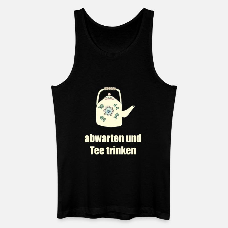 teetrinken 2 - Männer Bio Tank Top - Schwarz