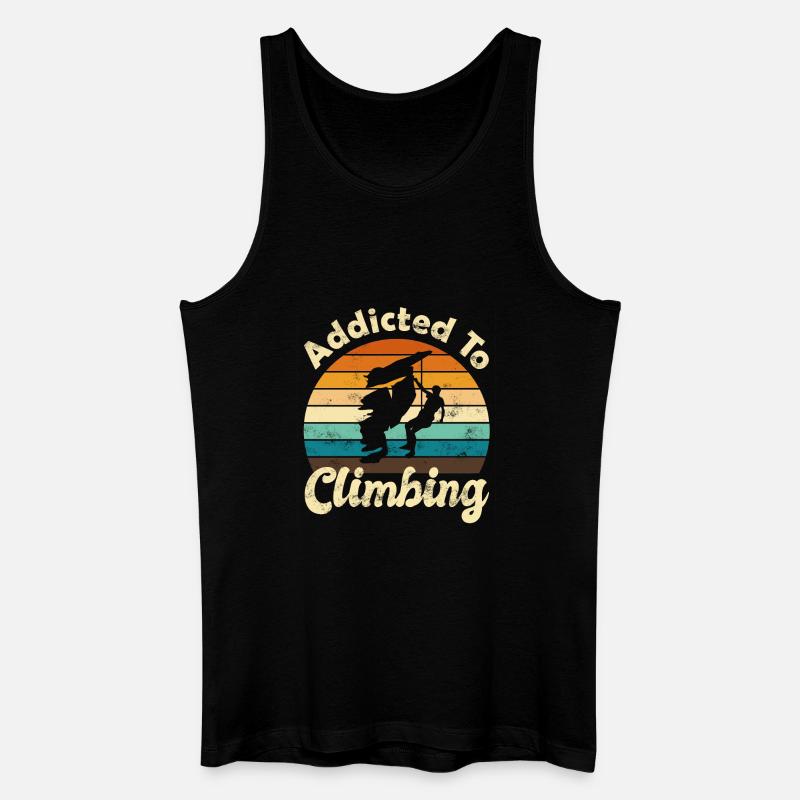 Klettern Felsklettern - Männer Bio Tank Top - Schwarz
