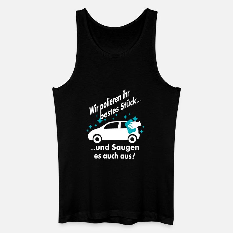 Auto Wäsche - Männer Bio Tank Top - Schwarz