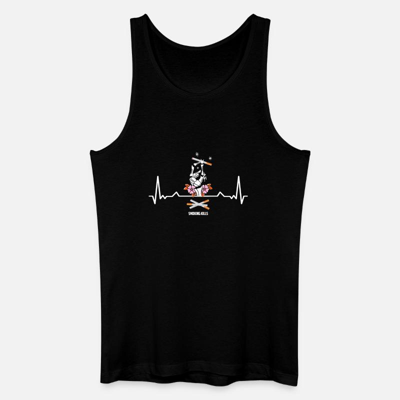 Rauchen kann tödlich sein - Männer Bio Tank Top - Schwarz