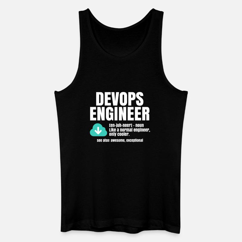 Devops-Ingenieur - Männer Bio Tank Top - Schwarz