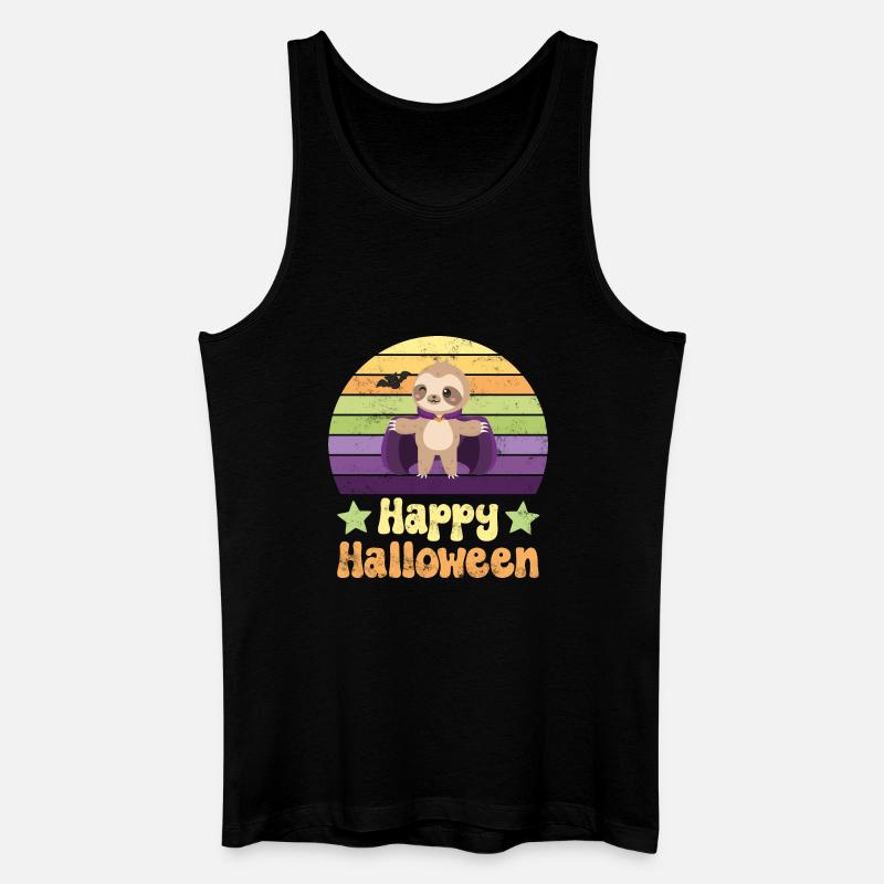 Halloween Vampir Dracula - Männer Bio Tank Top - Schwarz