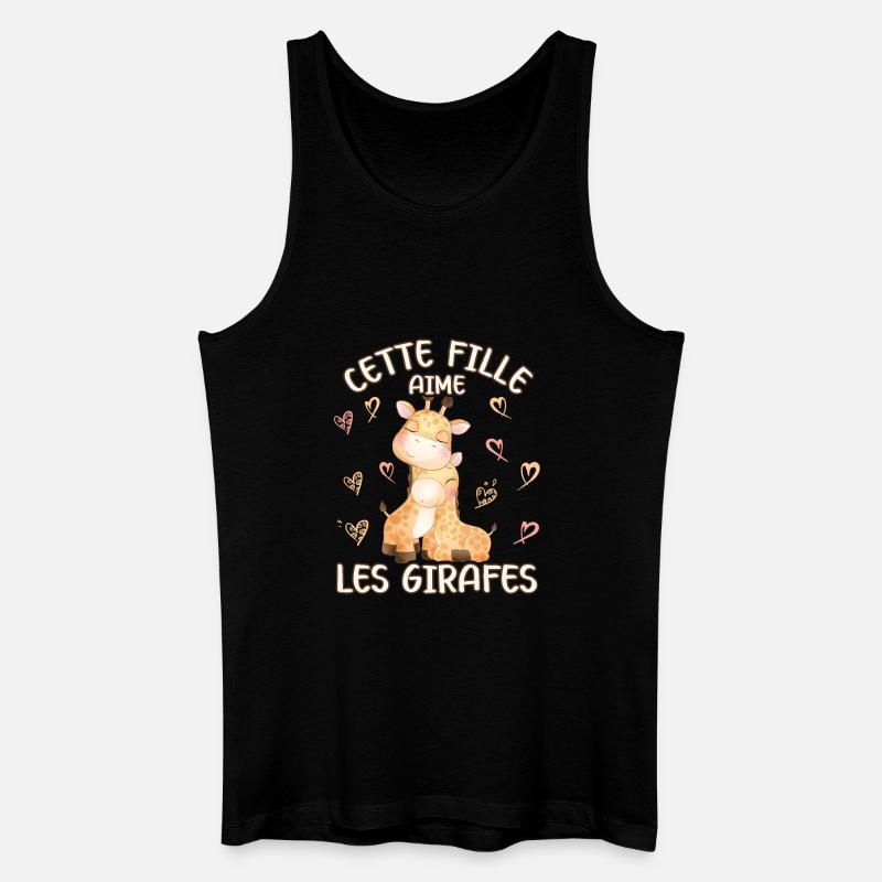 Dieses Mädchen Liebt Giraffen - Männer Bio Tank Top - Schwarz