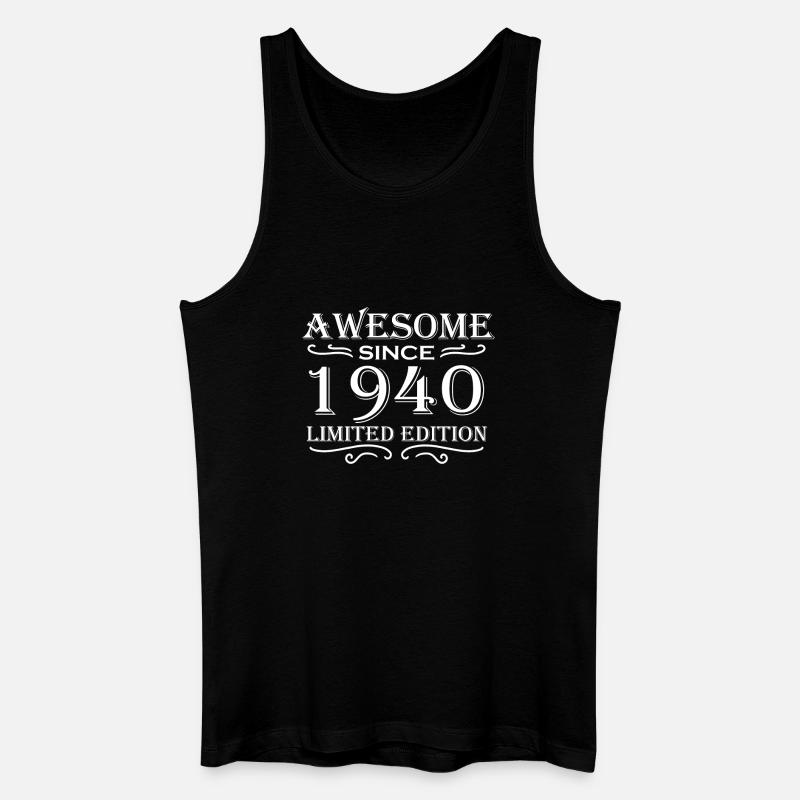 1940 - Männer Bio Tank Top - Schwarz