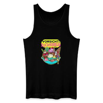 Süßigkeiten Schokolade Statement Nachspeise Bonbon - Männer Bio Tank Top - Schwarz - Vorne