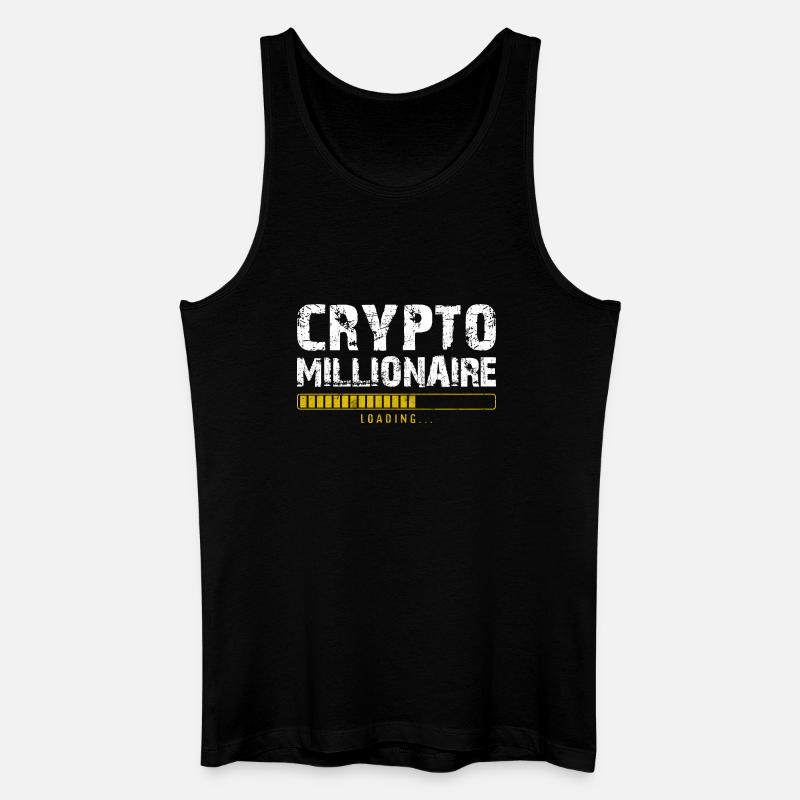 Krypto-Millionär - Männer Bio Tank Top - Schwarz