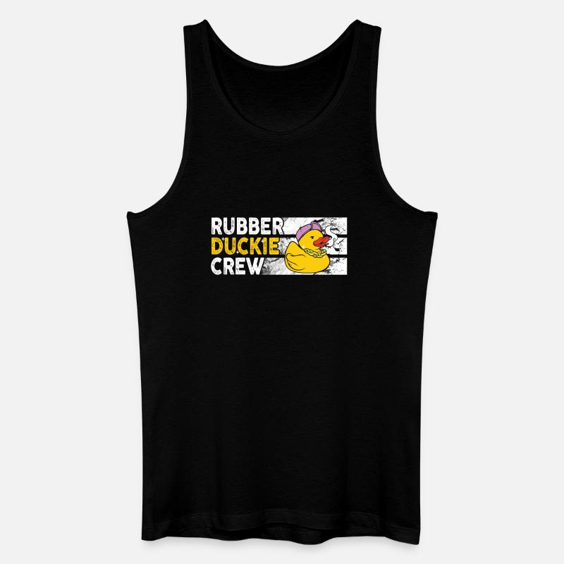 Rubber Duck Rubber Duckie Crew - Männer Bio Tank Top - Schwarz