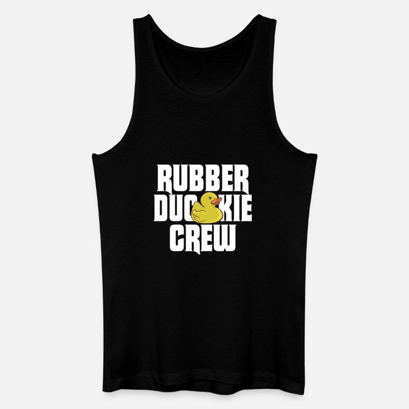 Rubber Duck Rubber Duckie Crew - Männer Bio Tank Top - Schwarz