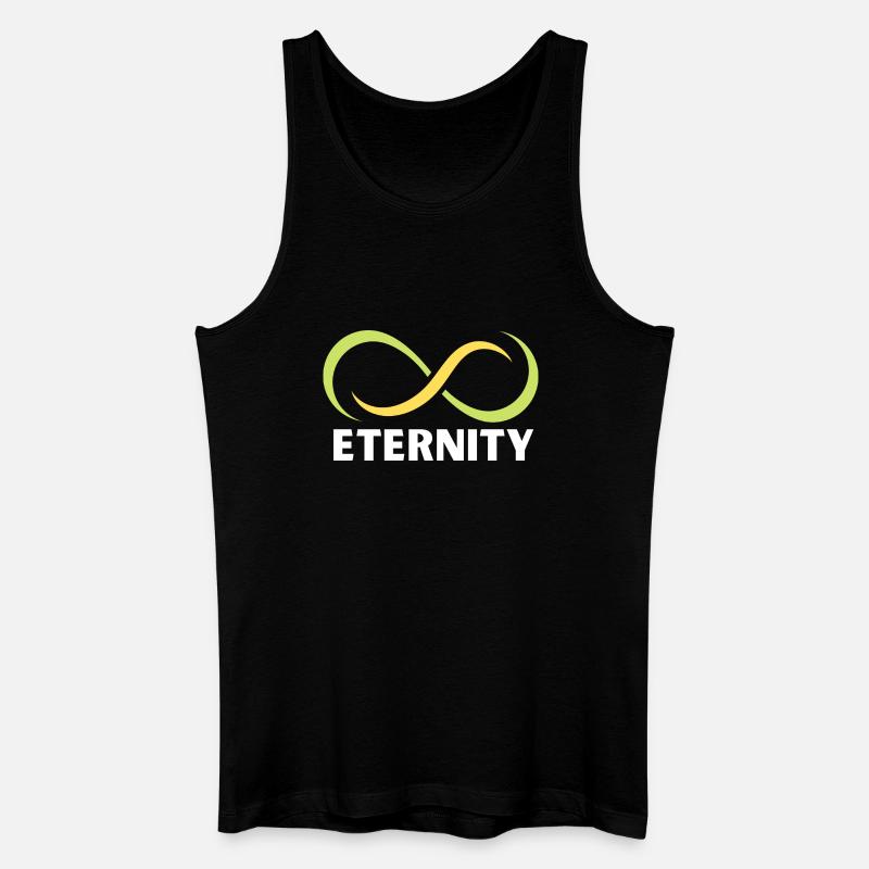 Ewigkeits-Infinity-Band-Emblem - Männer Bio Tank Top - Schwarz