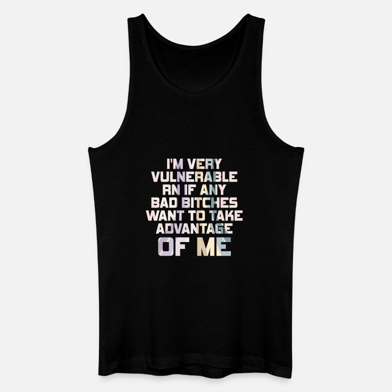 I'm Very Vulnerable RN - Männer Bio Tank Top - Schwarz