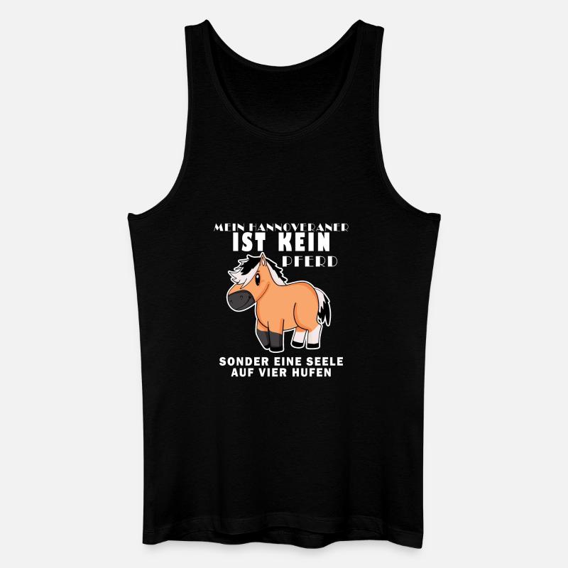 Hannoveraner Pferd Hauspferd - Männer Bio Tank Top - Schwarz