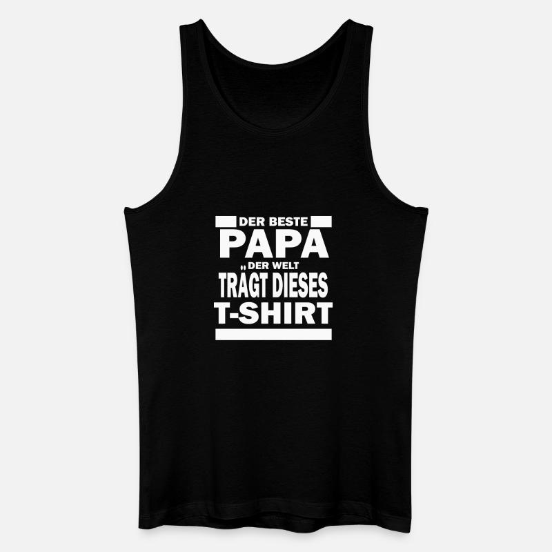 Der Beste Papa - Männer Bio Tank Top - Schwarz