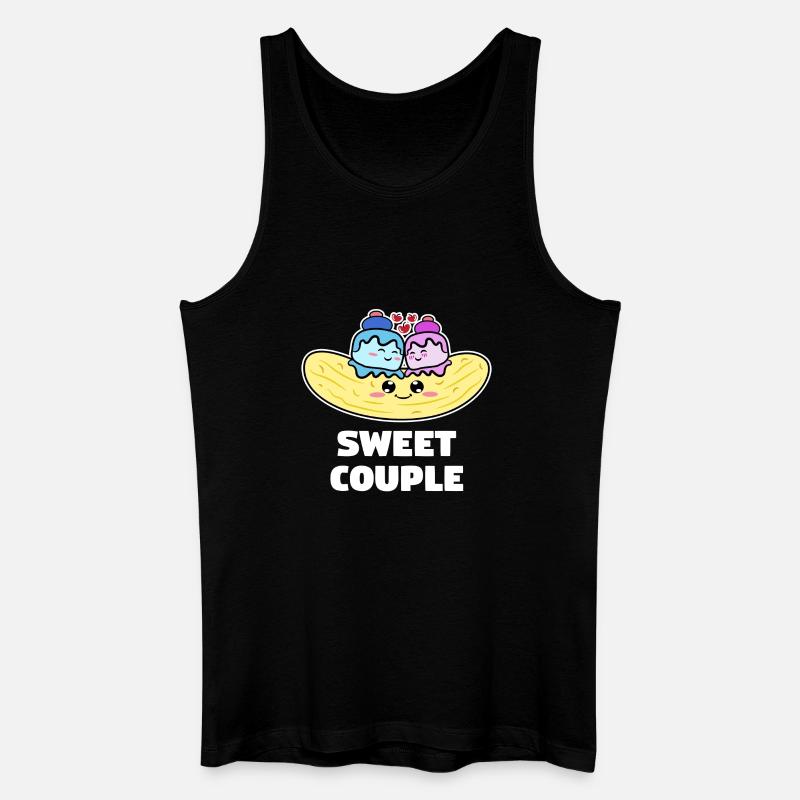 Süß Lecker Nachspeise Süßigkeiten Statement - Männer Bio Tank Top - Schwarz