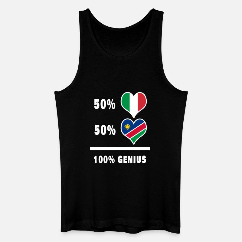 Brilliant Italien und Namibia / Geschenk - Männer Bio Tank Top - Schwarz