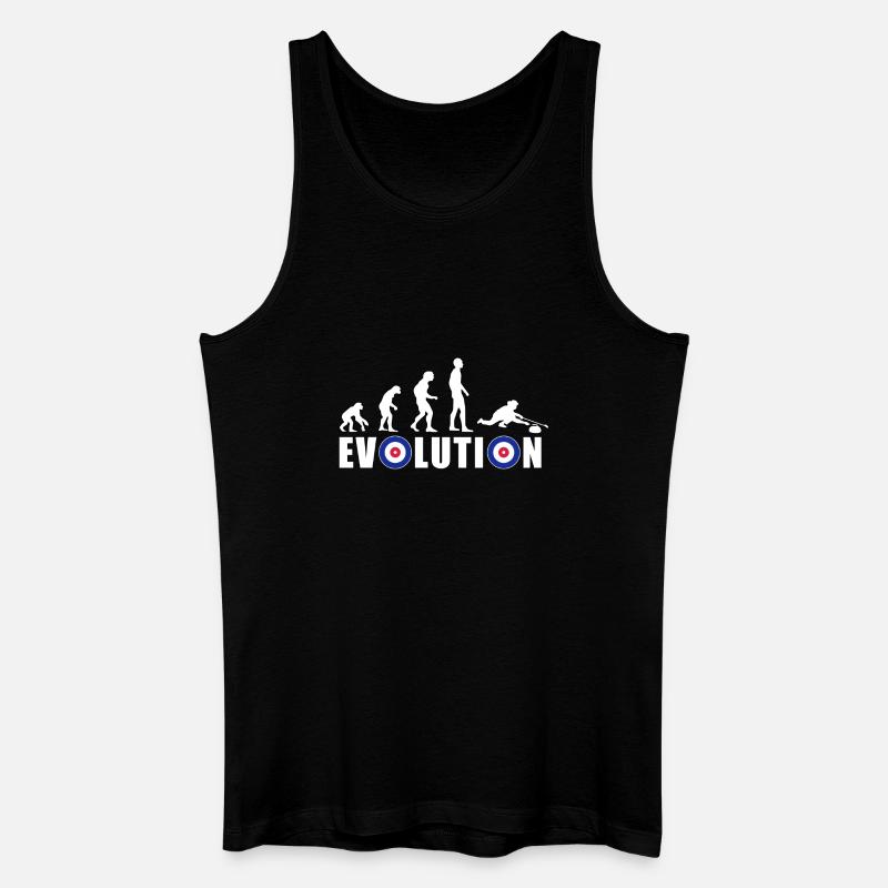 EVOLUTION CURLING Curling Gift Winter - Men’s Organic Tank Top - black