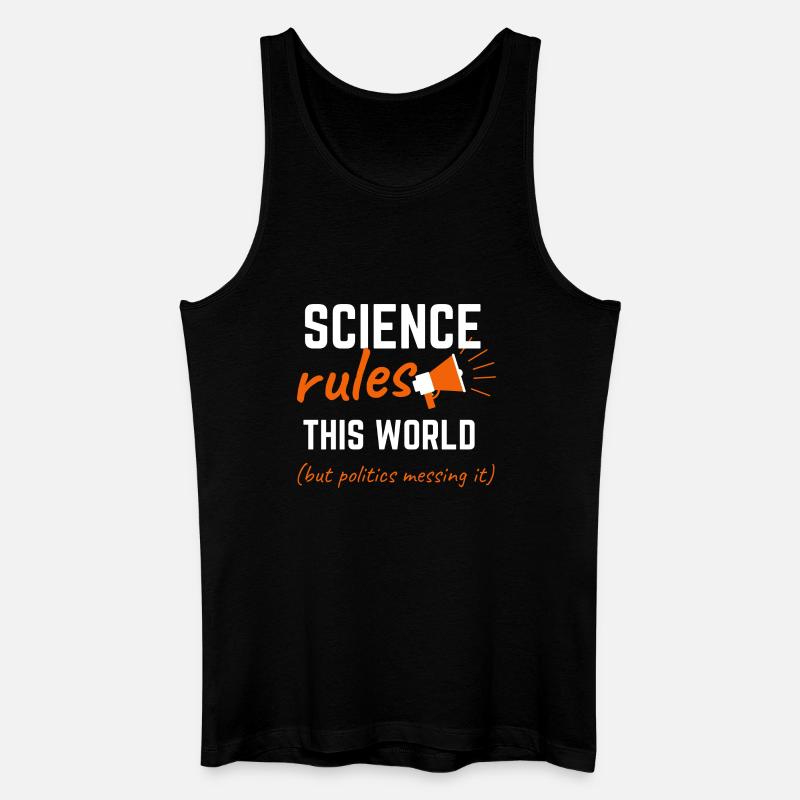 Science Rules This World - Men’s Organic Tank Top - black