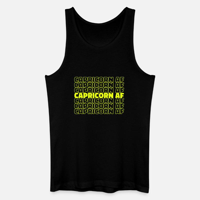 Horoskop Statement Astrologie Tierkreis Steinbock - Männer Bio Tank Top - Schwarz