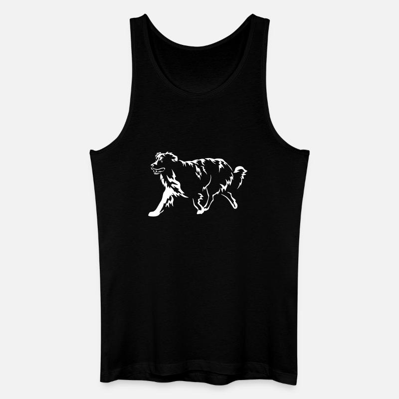 Australian Shepherd "Black Edition" - Männer Bio Tank Top - Schwarz