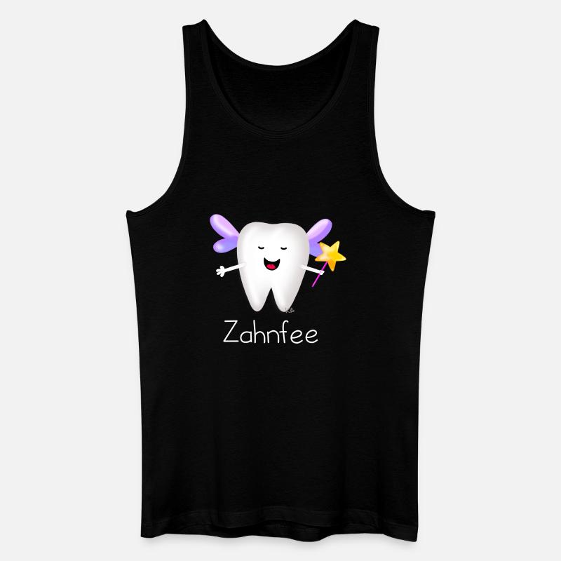 Zahnfee - Männer Bio Tank Top - Schwarz