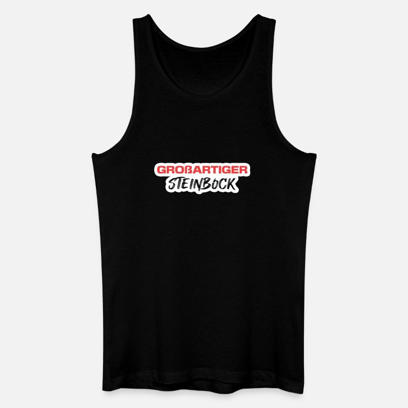 Steinbock Statement Tierkreiszeichen Esoterik - Männer Bio Tank Top - Schwarz