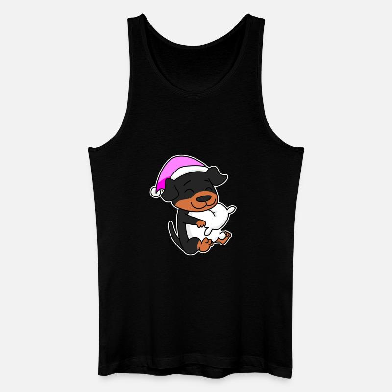 Hund Hunderasse Rottweiler - Männer Bio Tank Top - Schwarz