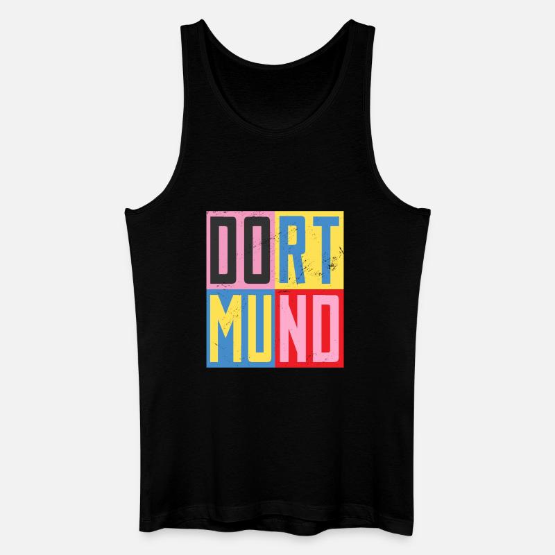 Dortmunder Städte Design - Männer Bio Tank Top - Schwarz