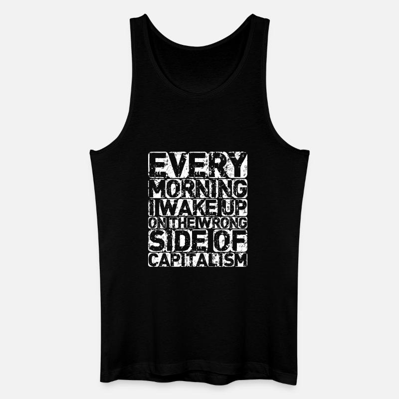 The Wrong Side (dark) - Men’s Organic Tank Top - black