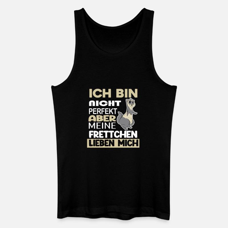 Frettchen - Männer Bio Tank Top - Schwarz
