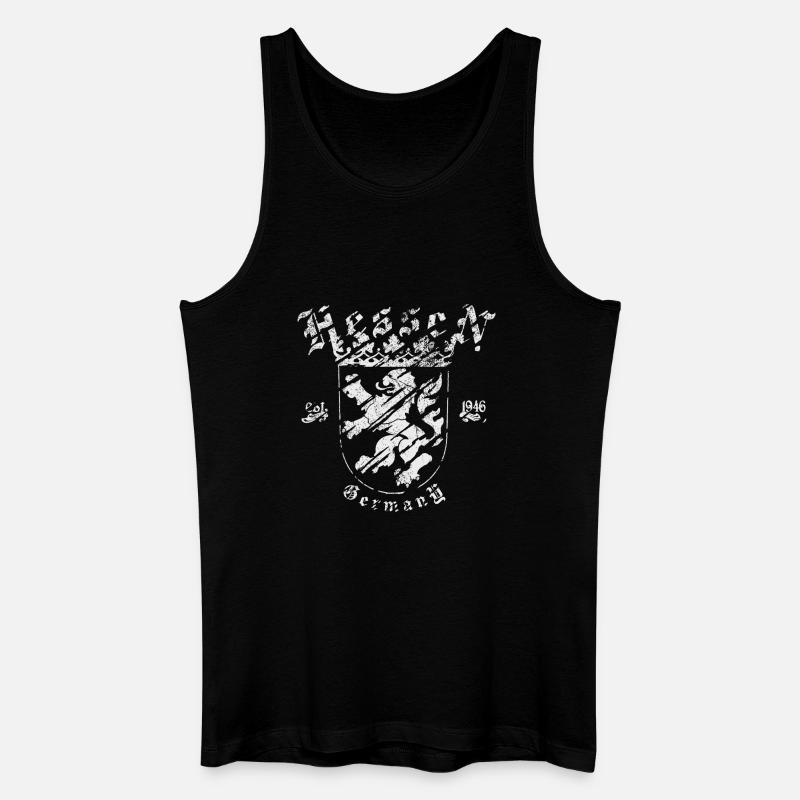 Hessen - Männer Bio Tank Top - Schwarz