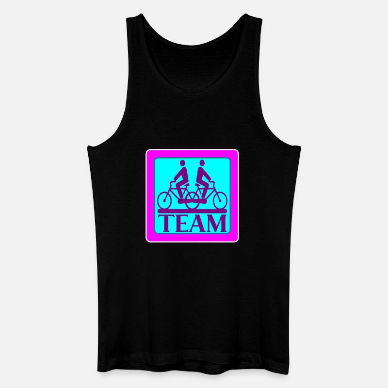TEAM PROBLEMS - BICYCLE - STRATEGY - Men’s Organic Tank Top - black