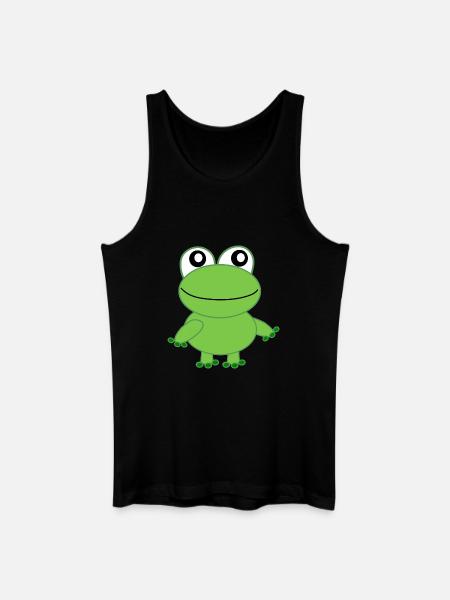 Frosch - Männer Bio Tank Top - Schwarz