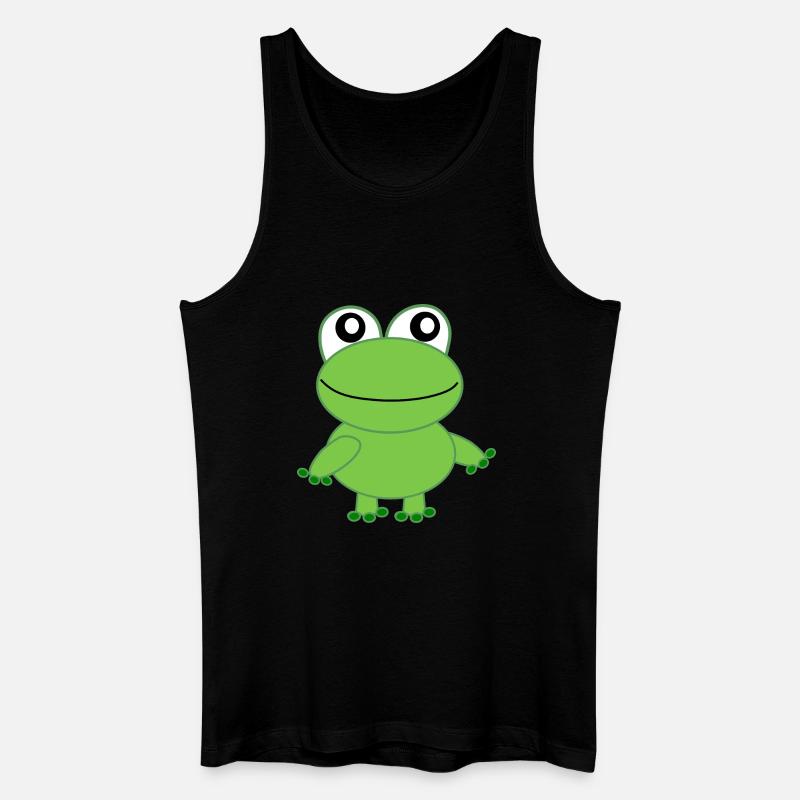 Frosch - Männer Bio Tank Top - Schwarz