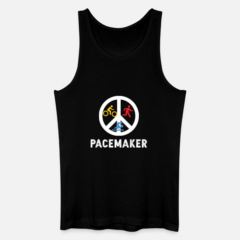 Pacemaker Trilife Triathlon - Men’s Organic Tank Top - black