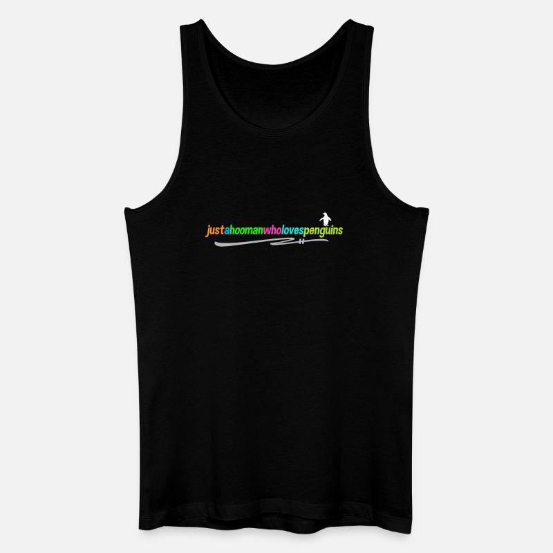 Antarktis Pinguin Statement Vogel Tier Seevogel - Männer Bio Tank Top - Schwarz