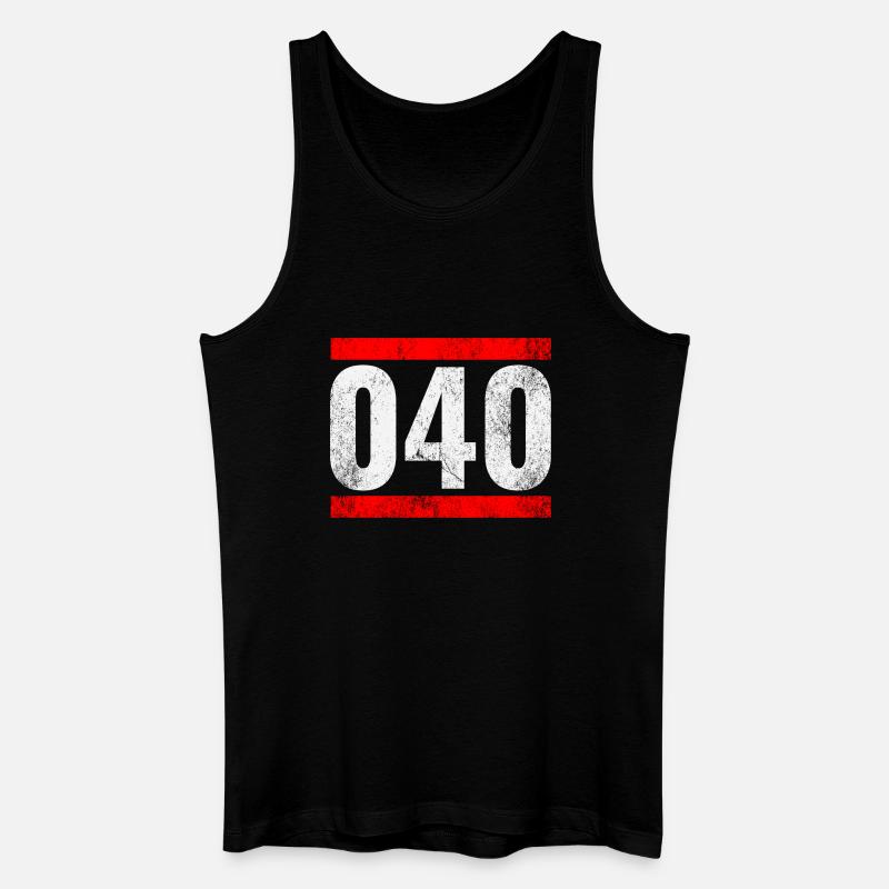 040 - Männer Bio Tank Top - Schwarz