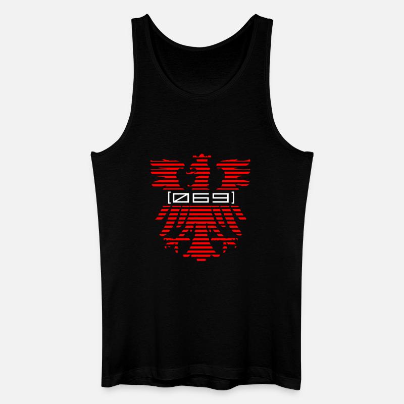 Frankfurt 069 - Männer Bio Tank Top - Schwarz