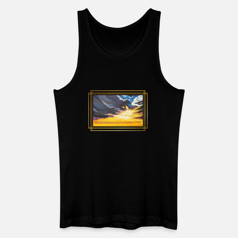 SchöpfungsLicht der Kontraste - Sonja Ariel - Männer Bio Tank Top - Schwarz