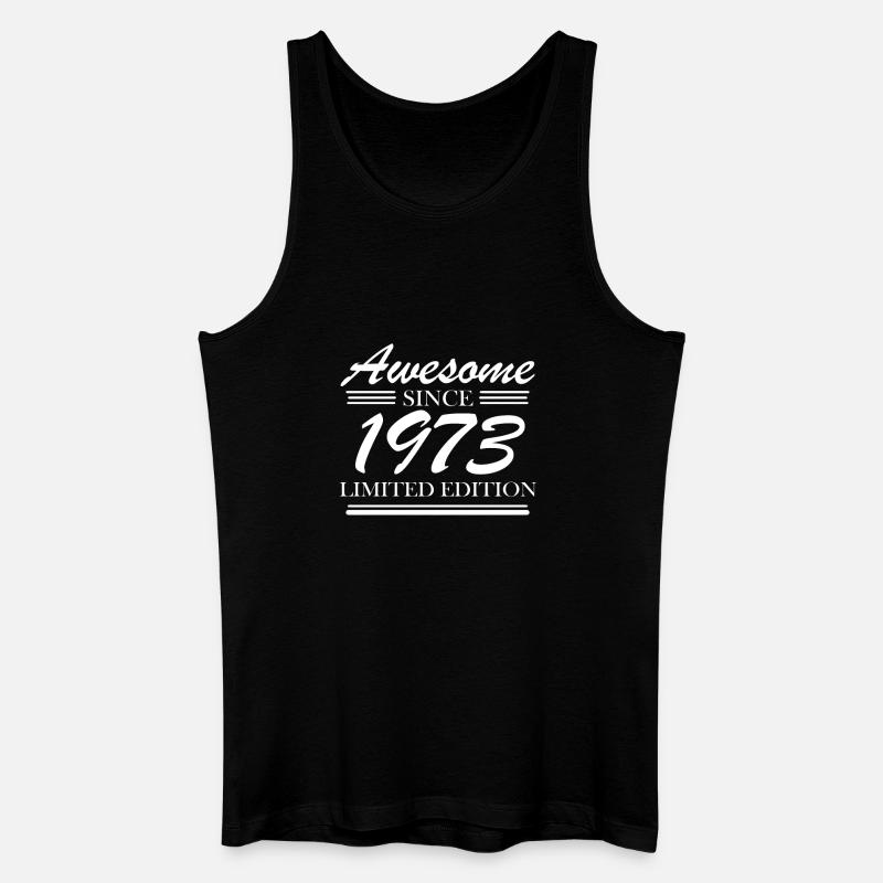 1973 - Männer Bio Tank Top - Schwarz