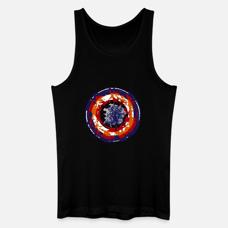 crazy bullseye - Männer Bio Tank Top - Schwarz