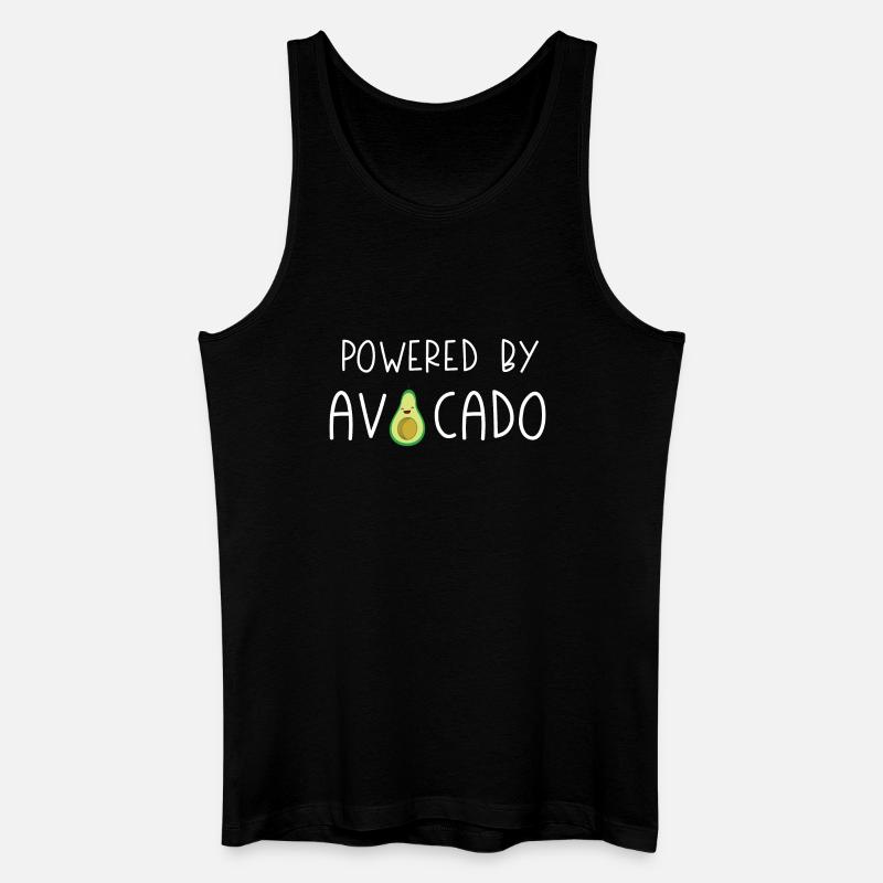 Angetrieben von Avocado - Männer Bio Tank Top - Schwarz