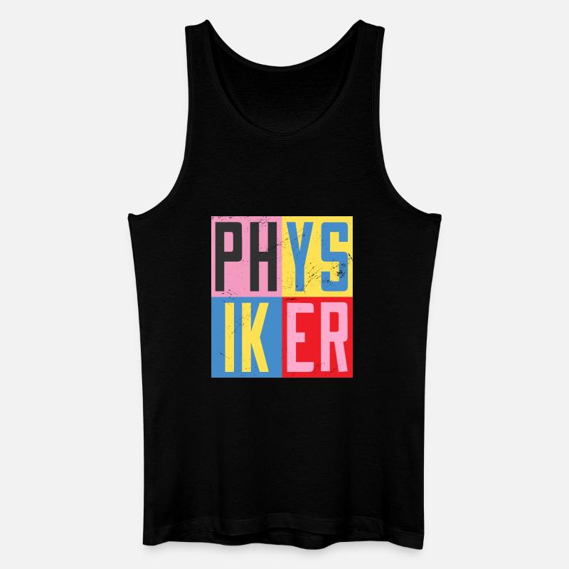Physiker Design - Männer Bio Tank Top - Schwarz