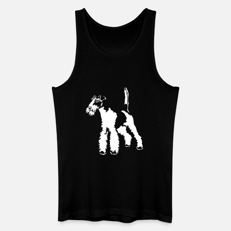 Foxterrier "Black Edition" - Männer Bio Tank Top - Schwarz