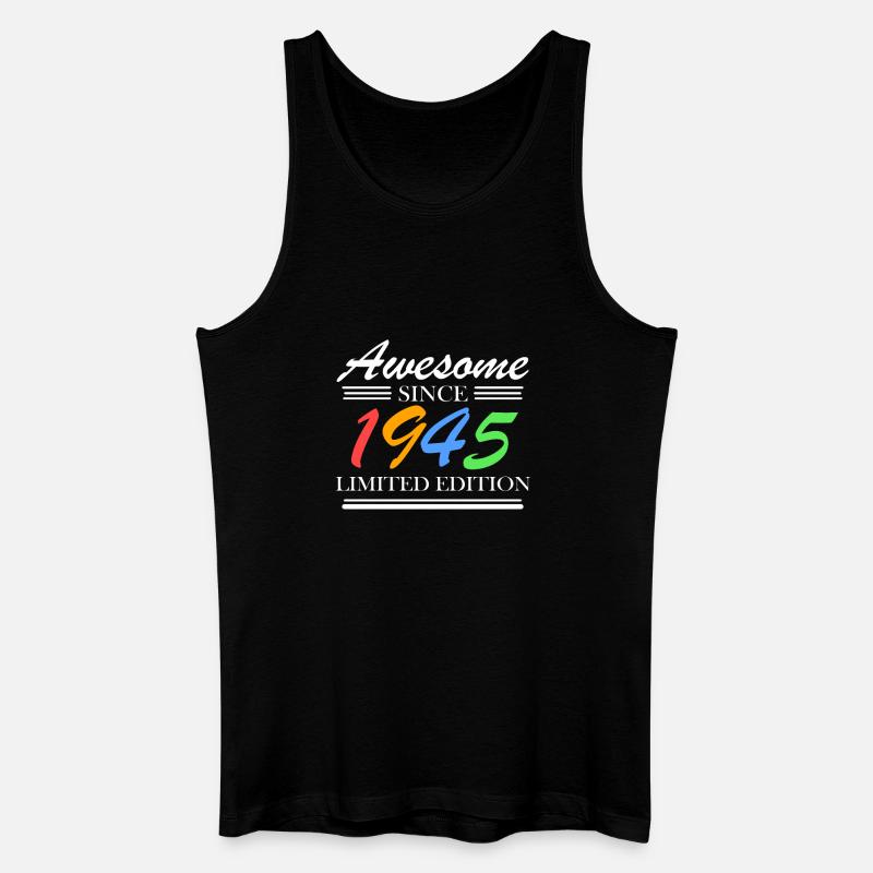 1945 - Männer Bio Tank Top - Schwarz