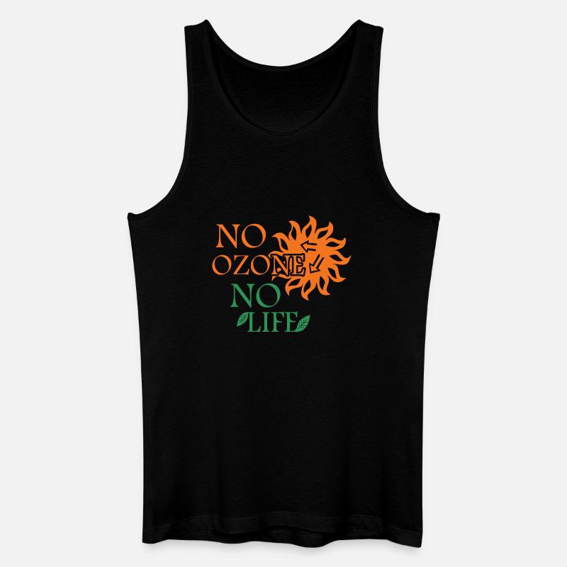 Kein Ozon Kein Leben - Männer Bio Tank Top - Schwarz