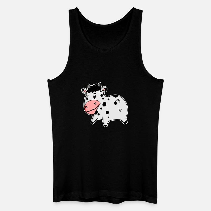 Kuh Arsch - Kuh Hintern - Männer Bio Tank Top - Schwarz