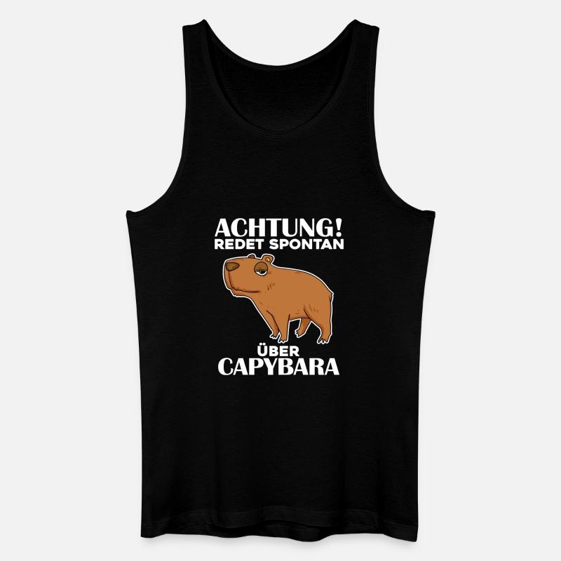Capybara Wasserschwein - Männer Bio Tank Top - Schwarz
