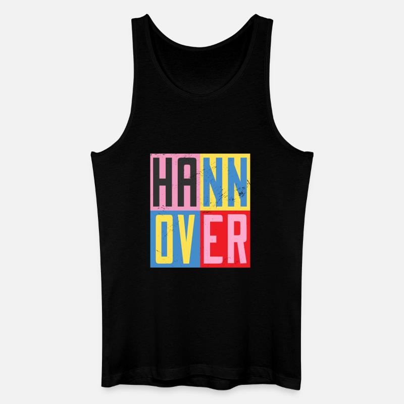 Hannover Design - Männer Bio Tank Top - Schwarz