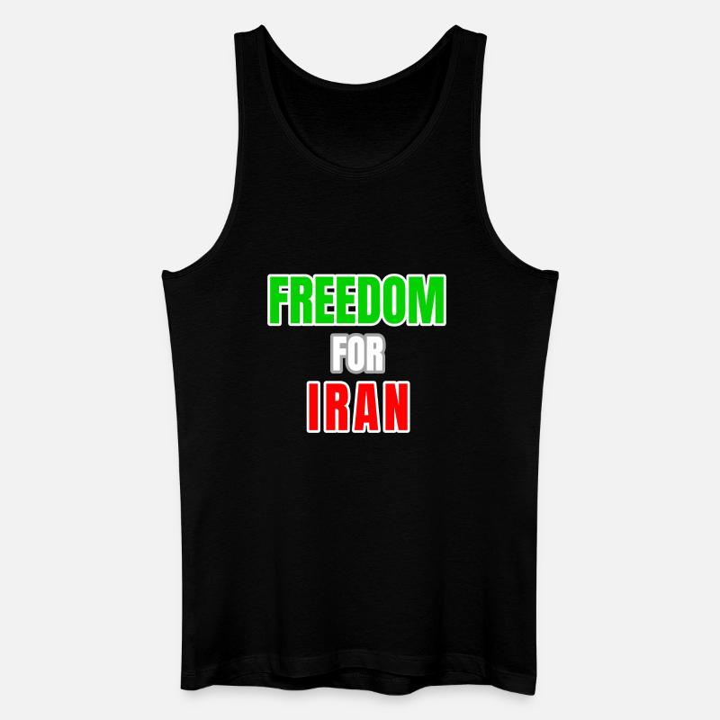 Iran Freedom - Männer Bio Tank Top - Schwarz